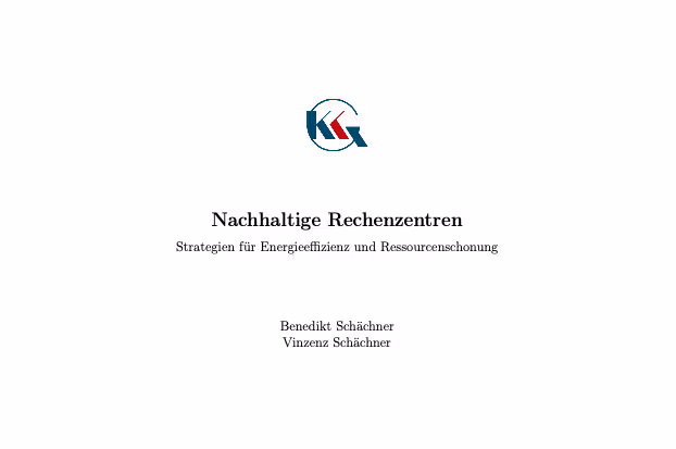 Paper: Nachhaltige Rechenzentren